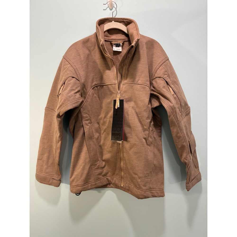 Massif Elements Tactical Jacket FR Flame Resistant Tan Coyote Brown Mens Small